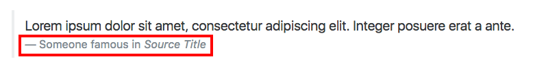 bootstrap blockquote footer