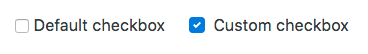 custom checkbox