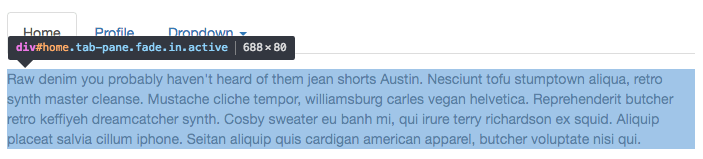 bootstrap tab-pane