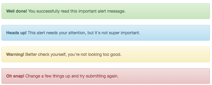 bootstrap alert
