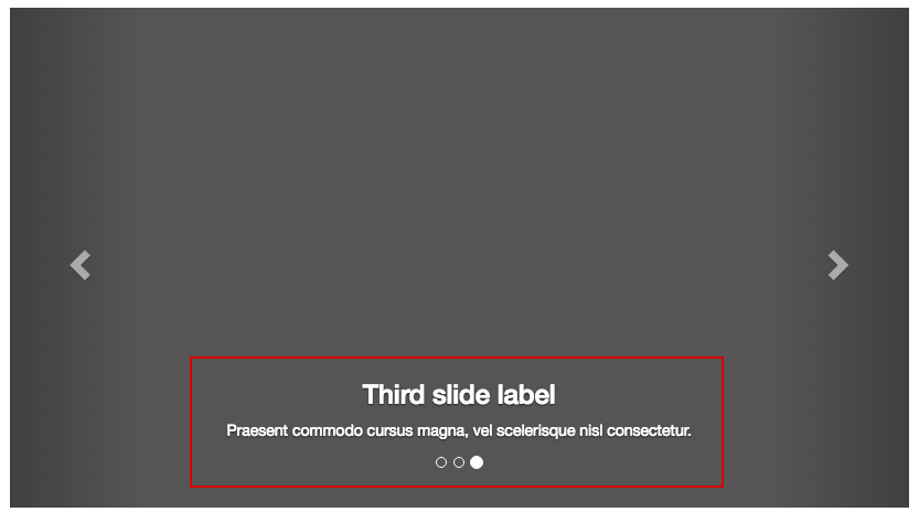 bootstrap carousel caption