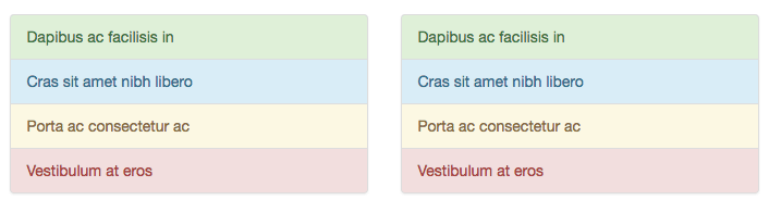 bootstrap list group color