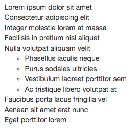 bootstrap list unstyled